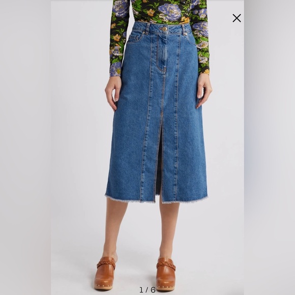FARM Rio Dresses & Skirts - Farm Rio Denim Midi Skirt